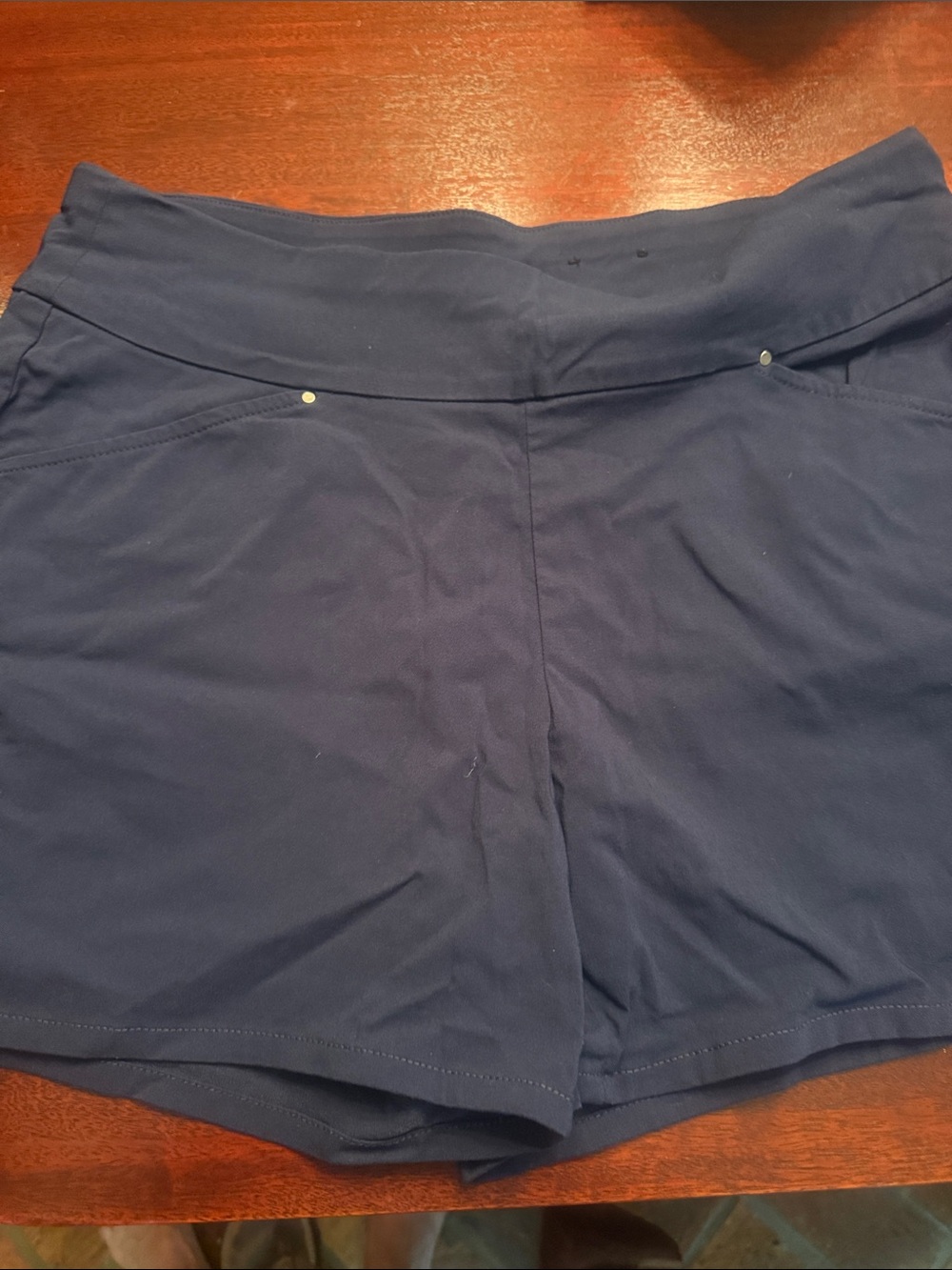INC International Concepts Navy Shorts with Wide Waistband